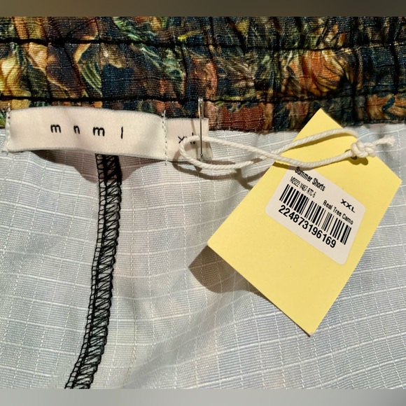 mnml Summer Shorts, Real Tree Camo, Orange Drawstring Men's XXL, NWT + Defect - Picture 3 of 7